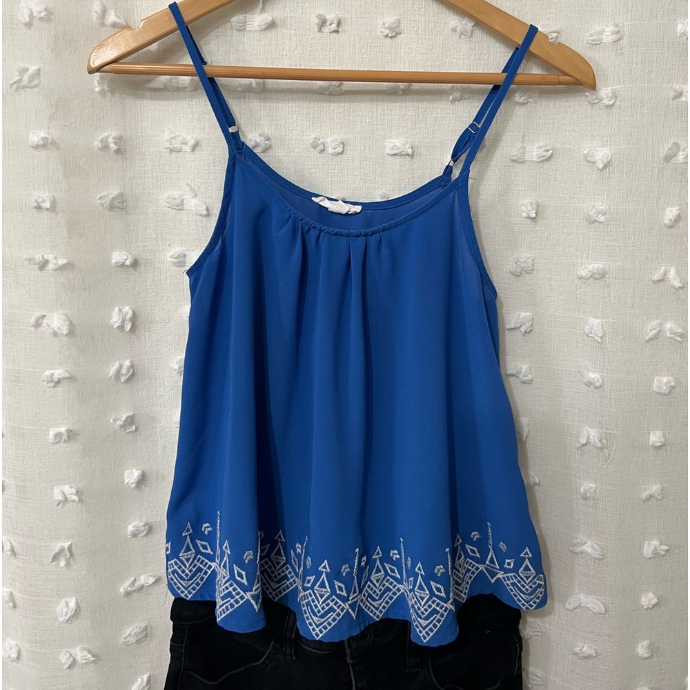 Blue Patterned Tank